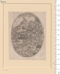 (11) 1 Blatt Landschaft (hochoval)