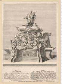 Typus Urnae Sepulchralis ... Abbildung des ... Ehren-Sargs ... darin der Leib ... Ioannis von Nepomuk ... Zu Prag in der hohen Domkirchen ... auffgestellet werden solle ... Jeremias Jacob Sedelmayr Sculpsit Viennae.