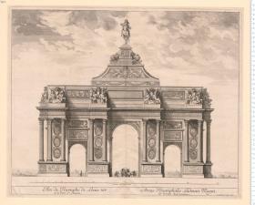 Arc de Triomphe de Loüis XIV. a la Porte St. Antoine ... S. le Clerc sculps. 1679.