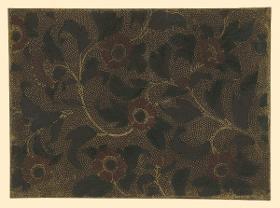 Japanisches Goldlederpapier (Kinkawagami 金革紙, Kin Kawa Karakusa)