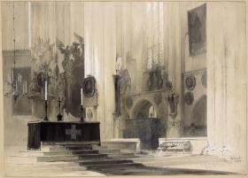 Altar der Nikolaikirche zu Berlin, vor dem Umbau