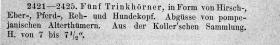 Abguss nach einem pompejanischen Rhyton mit Pferdekopf (modern)