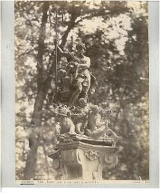 Madrid, Aranjuez, Inselgarten, Bronzegruppe, Fuente de Neptuno