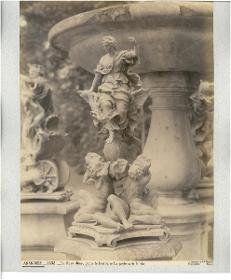 Madrid, Aranjuez, Inselgarten, Bronzegruppe, Die Göttin Juno