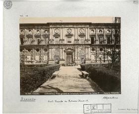 Granada, Alhambra, Palast von Carlos V, Südfassade