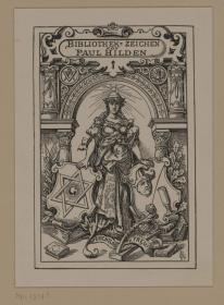 Bibliothek-Zeichen von Paul Hilden