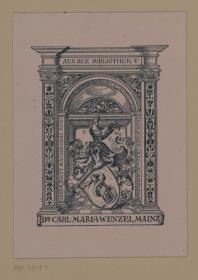 Aus der Bibliothek von Dr. Carl Maria Wenzel Mainz