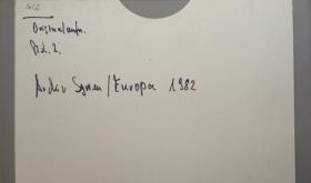 Archiv Syrien/Europa 1982
