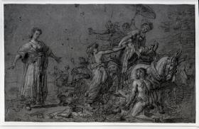 Odysseus und Nausikaa nach Lastmans Gemälde in Augsburg