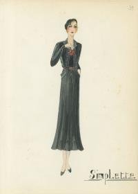 Tageskleid von Bernard et C.ie, Modell Simplette