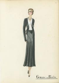 Tageskleid von Bernard et C.ie, Modell Gosse De Riche