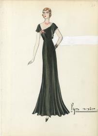 Abendkleid von Bernard et C.ie, Modell Lys Noir