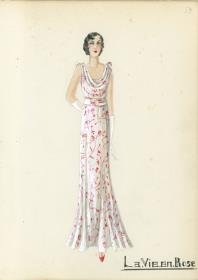 Abendkleid von Bernard et C.ie, Modell La Vie En Rose