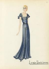Abendkleid von Bernard et C.ie, Modell La Vie Parisienne