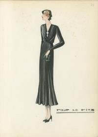 Tageskleid von Bernard et C.ie, Modell Pour Le Ritz