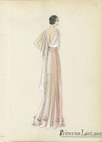 Abendkleid von Bernard et C.ie, Modell Princesse Lointaine