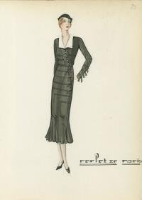 Tageskleid von Bernard et C.ie, Modell Reflet de Paris