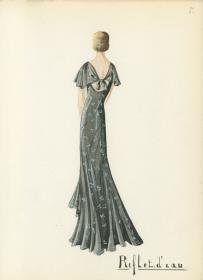 Abendkleid von Bernard et C.ie, Modell Reflet D' Eau