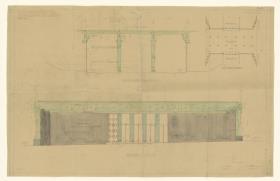 Haus der Moden, Frankfurt / Main, Textilmessehaus, Durchfahrt, Grundriss, Lichtpause,