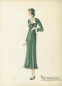 Tageskleid von Bernard et C.ie, Modell Verdurette