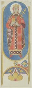 Skizzenbuch Italienreise, Messina, Dom, Detail der bemalten Holzdecke