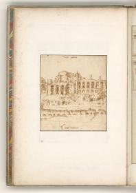 Rom, Vedute mit Blick auf die Kaiserpaläste auf dem Palatin und auf den Circus Maximus
