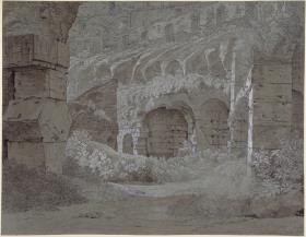 Das Innere des Kolosseums in Rom