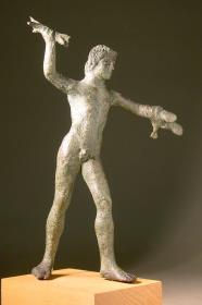 Spätetruskische Statuette des jugendlichen Jupiter (Veiovis)