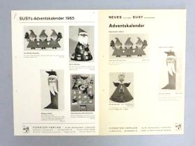 Susy Adventskalender 1965.