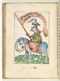 Die Geduld, in: Die sieben Tugenden und Todsünden. (Arnoldus de Hollandia, Liber gnosolitos.)
