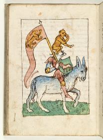Die Trägheit, in: Die sieben Tugenden und Todsünden. (Arnoldus de Hollandia, Liber gnosolitos.)