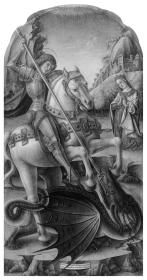 Der heilige Georg tötet den Drachen