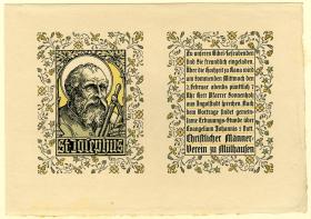 Einladung des Christlicher Männerverein zu Mühlhausen