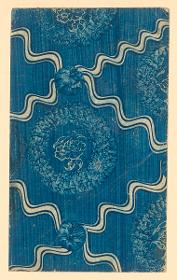 Kleisterpapier mit Verdrängungsdekor (Herrnhuter Art)