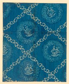 Kleisterpapier mit Verdrängungsdekor (Herrnhuter Art)