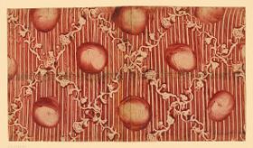 Kleisterpapier mit Verdrängungsdekor (Herrnhuter Art)