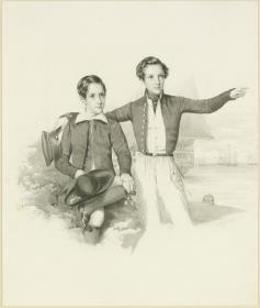 August Prinz von Schweden und Norwegen und Oskar Kronprinz von Schweden und Norwegen