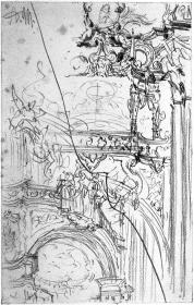Architektur- und Ornamentdetails einer barocken Kirche