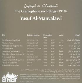 Yusuf al-Manyalawi. #09: The Gramophone Recordings (1910)