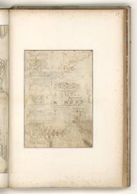 Verschiedene architektonische Details, Verso: halber Aufriss eines korinthichen Kapitells, Schmuckbasis und Konsolengesims