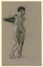 Stehender weiblicher Akt