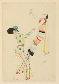 Kostüme für ein Paar: Commedia dell' Arte: Zanne et Tartaglia