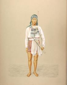 Ami-Mann in Festtracht aus Formosa