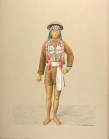 Ami-Mannin in Festtracht aus Formosa