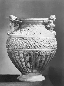 Vase mit Sirenenhenkeln