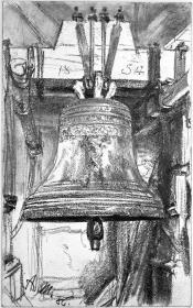 Glockenstuhl mit zwei Glocken in Friedrichroda