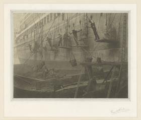 Dampfer im Dock von Southampton