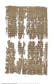 Demotisch-griechischer Papyrus, Abstandsschrift über Gegenstände