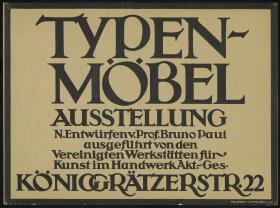 Typen-Möbel. Ausstellung
