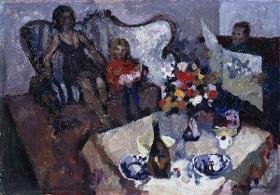 Familie am Tisch (Studie)